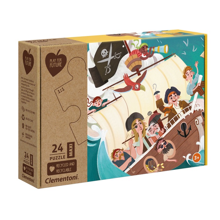 Clementoni Play for Future Maxi puzzle, Yo Ho Ho!, 24 db