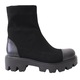 Ghete Stretch Dama cu talpa antiderapanta, Piele Naturala, Mateo Shoes, Negru