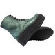 Bocanci dama cu talpa inalta antiderapanta, Piele Naturala, Mateo Shoes, Verde