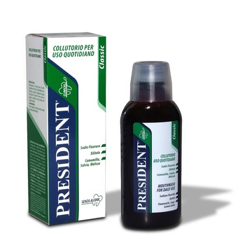 Apa de gura President Classic pentru uz cotidian 250 ml Apa de gura President Classic pentru uz cotidian 250 ml