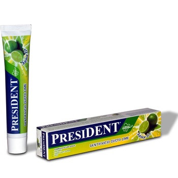 Pasta de dinti copii 6-11 ani PresiDent Junior cu aroma Lime 50ml Pasta de dinti copii 6-11 ani PresiDent Junior cu aroma Lime 50ml
