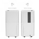 Dezumidificator Turbionaire EPI 12, 12 l/24h, Rezervor 2l, Control digital tactil, Indicator luminos umiditate, Timer, Display LED, Finisaj ABS Mat, Ergonomic, 120 mc/h, Alb