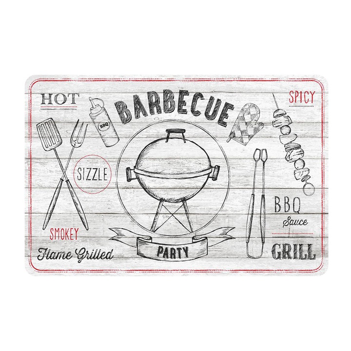 Suport farfurie masa Barbecue, d-c-fix, PVC, 29x44 cm