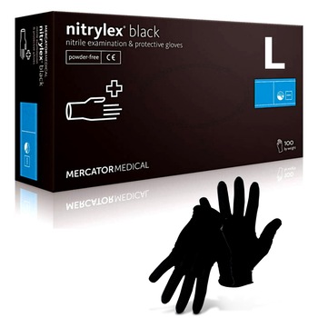 Manusi de unica folosinta din nitril, nepudrate, marime L, 100 bucati Manusi de unica folosinta din nitril, nepudrate, marime L, 100 bucati