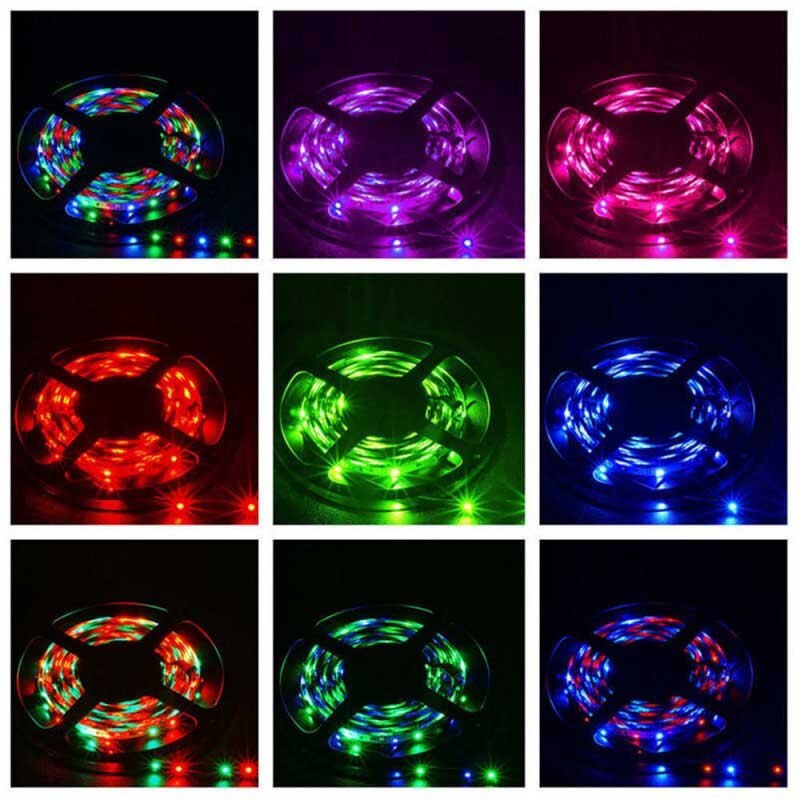 RGB IP65 LED лента комплект със захранване, дистанционно управление, 5 ...