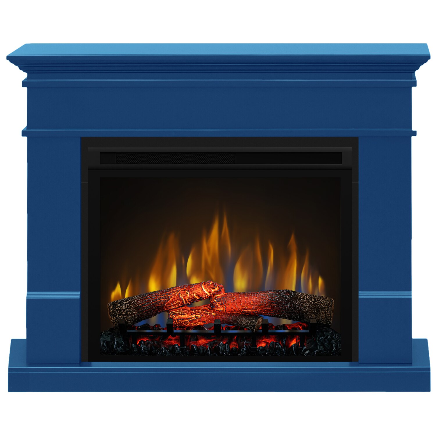 Semineu electric Lisabona Electric Blue - cu focar 3D Dimplex XHD28 si sunet