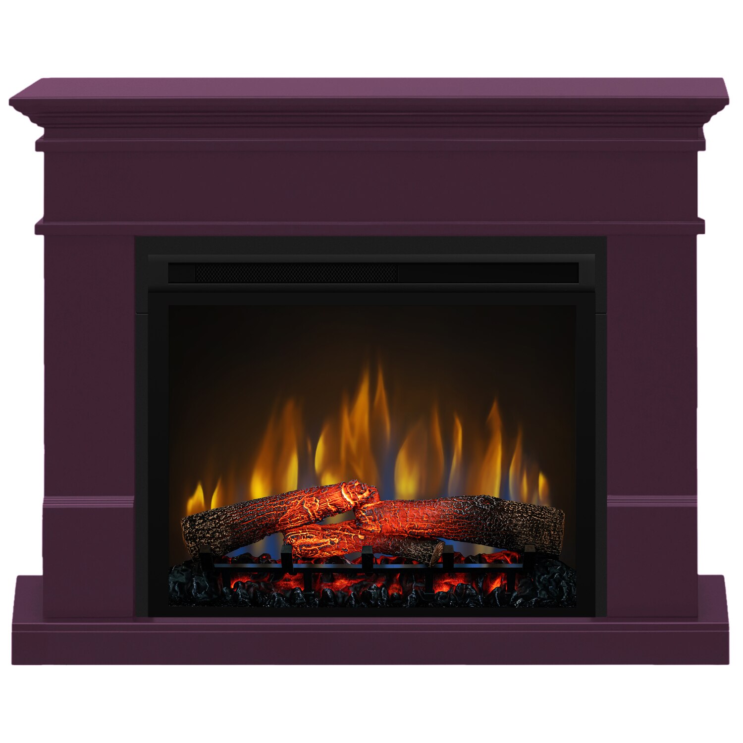 Semineu electric Lisabona Purple Plum - cu focar 3D Dimplex XHD28 si sunet