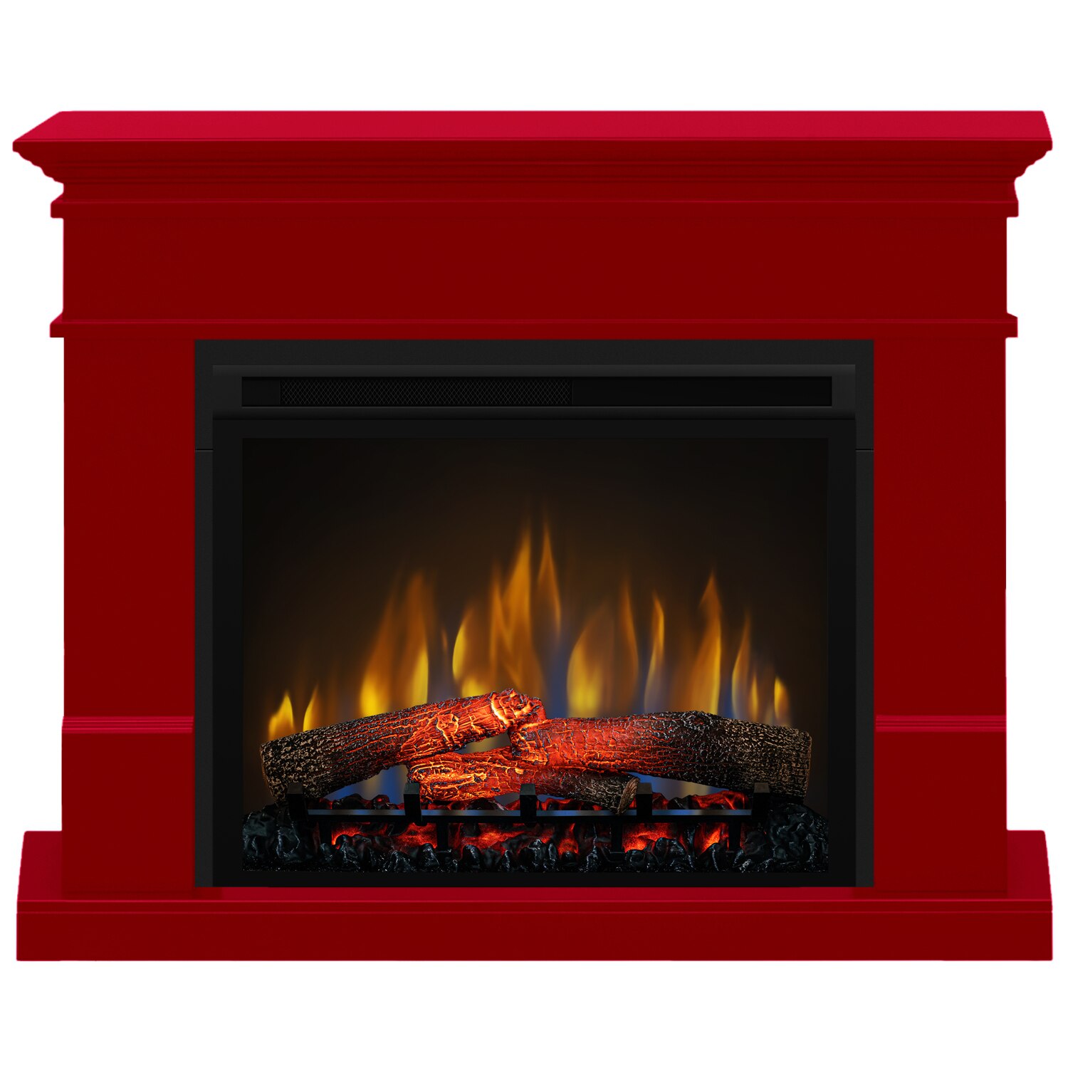 Semineu electric Lisabona Red - cu focar 3D Dimplex XHD28 si sunet