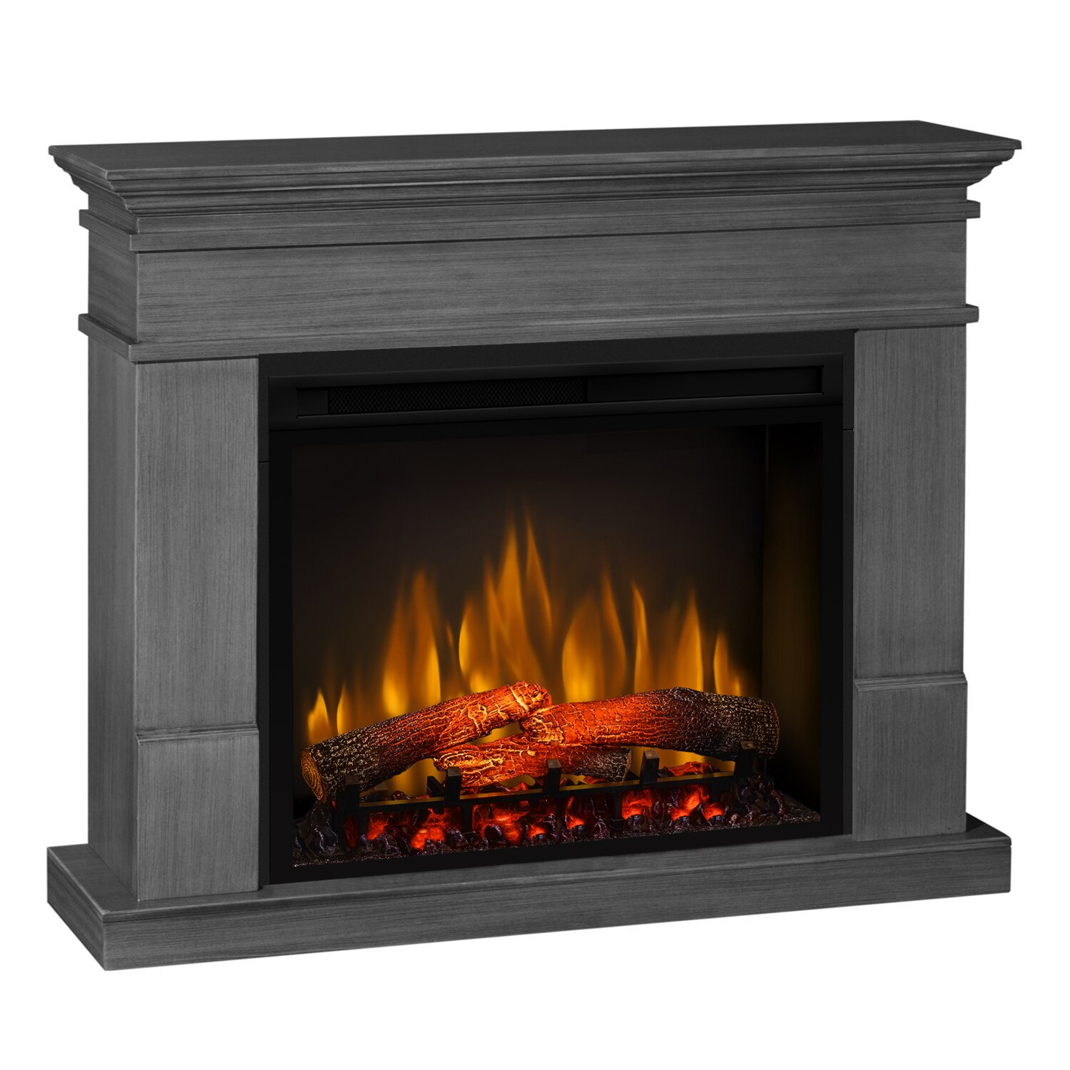 Semineu electric Lisabona Gri - cu focar 3D Dimplex XHD28 si sunet