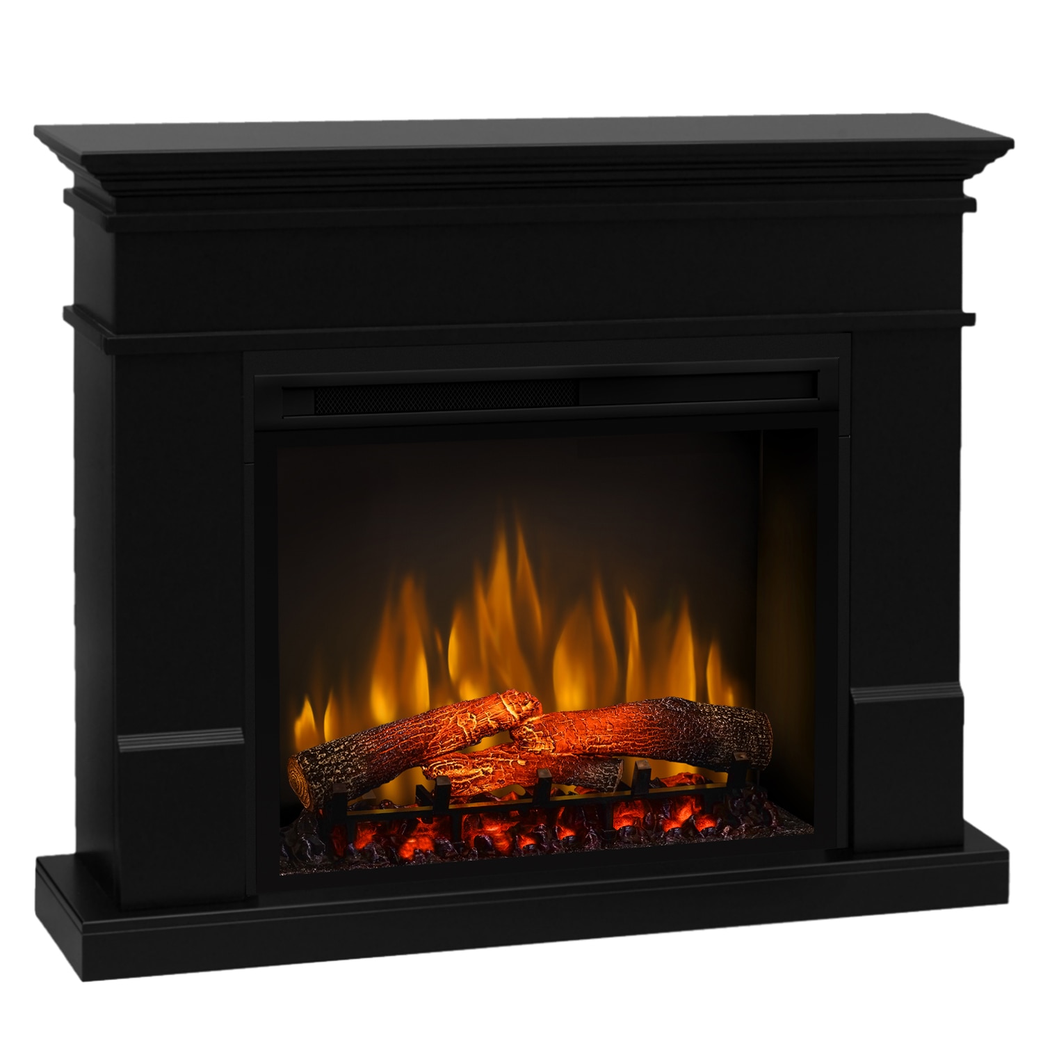 Semineu electric Lisabona Negru - cu focar 3D Dimplex XHD28 si sunet