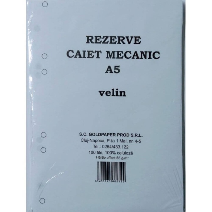 Хартия за флипчарт A5 GOLDPAPER Vellum, 100 листа/горна част