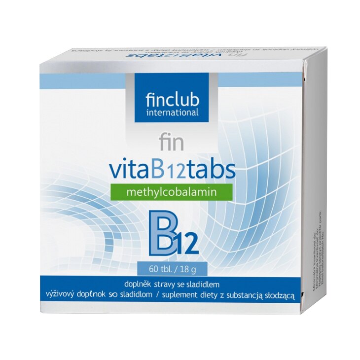 Supliment alimentar fin VitaB12tabs Finclub (60 tablete)