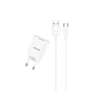 Incarcator Retea Usams T21 Fast Charging 2.1a Cu Cablu Type-c , alb -t21octc01 Incarcator Retea Usams T21 Fast Charging 2.1a Cu Cablu Type-c , alb -t21octc01