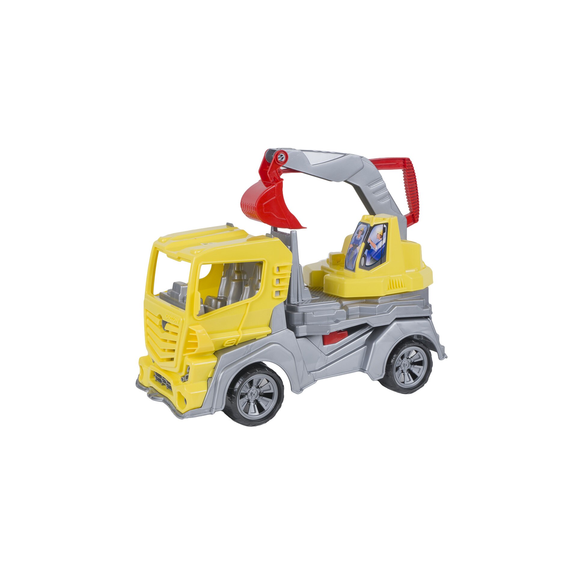 Camion cu excavator Malipen, galben