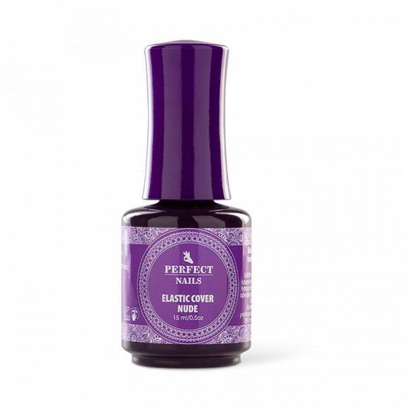 Lac Gel builder cu pensula Perfect Nails Elastic Cover Nude Gel 15ml