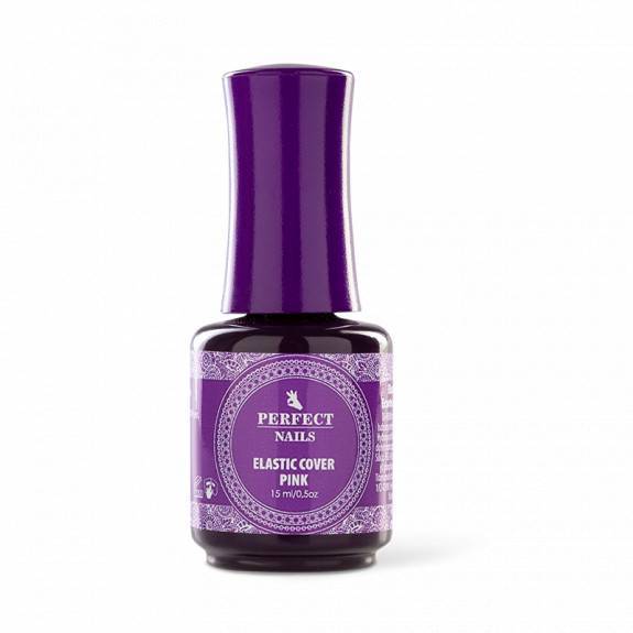 Lac Gel builder cu pensula Perfect Nails Elastic Cover Pink Gel 15ml