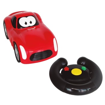 Masina cu telecomanda Imaginarium My 1st Rc Car Beep Beep rosie cu sunete originale ale marcii Ferrari si cu o raza de actiune de pana la 10 metri Masina cu telecomanda Imaginarium My 1st Rc Car Beep Beep rosie cu sunete originale ale marcii Ferrari si cu o raza de actiune de pana la 10 metri