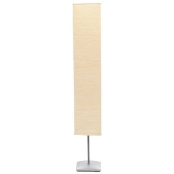 Lampadar, vidaXL, Hartie/suport otel, E14, 135 cm, Crem Lampadar, vidaXL, Hartie/suport otel, E14, 135 cm, Crem