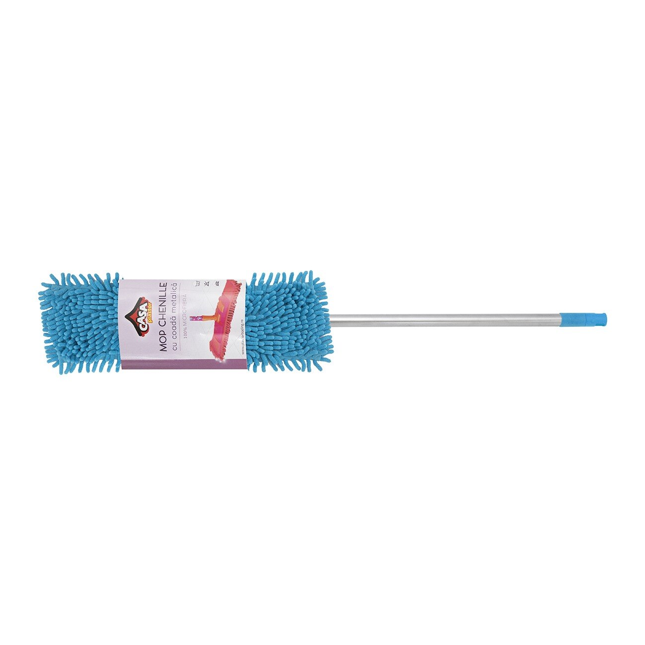 Mop Chenille, coada telescopica, albastru