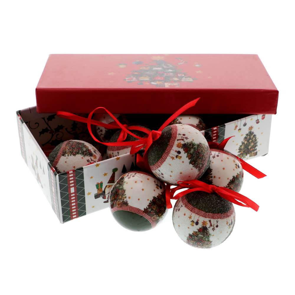 Set 8 Globuri Highclass Green 5 cm