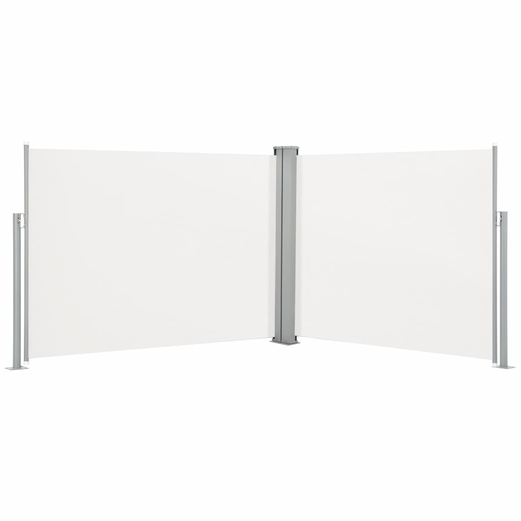 Copertina laterala retractabila, vidaXL, Poliester/Otel, 170 x 1000 cm, Crem
