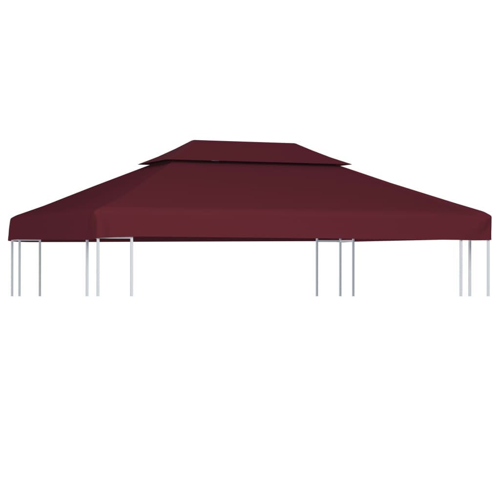 Copertina acoperis pavilion de petrecere, vidaXL, Poliester, 4 x 3 m, 310g/m2, Grena