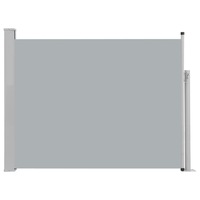 Copertina laterala retractabila de terasa, vidaXL, Poliester/Otel, 170 x 500 cm, Gri deschis