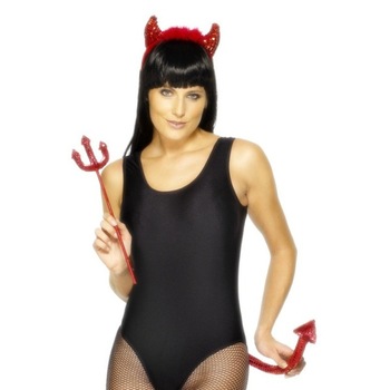 Set de 3 piese, accesorii de diavolita, cu paiete Set de 3 piese, accesorii de diavolita, cu paiete