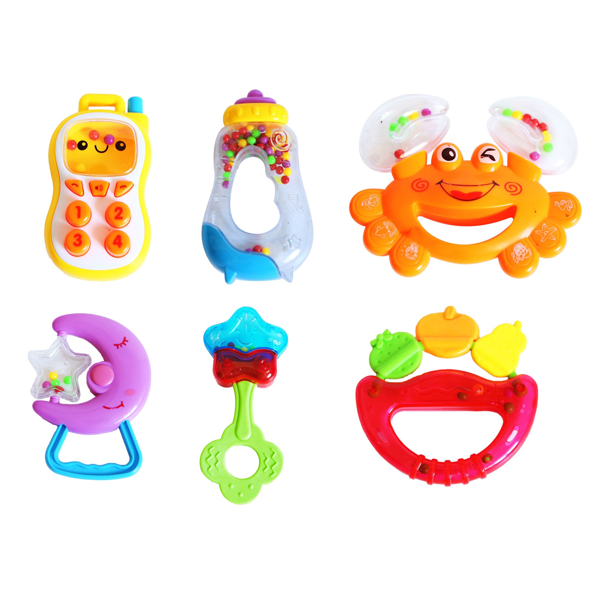 Set 6 zornaitoare pentru bebelusi, +3 luni