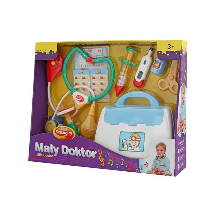 Set pentru copii Dumel Little Doctor, set de accesorii medicale