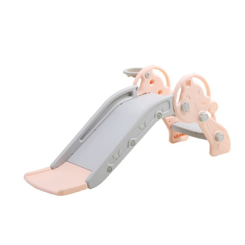 Tobogan MyKids Tree, cu cos de basket, Pink