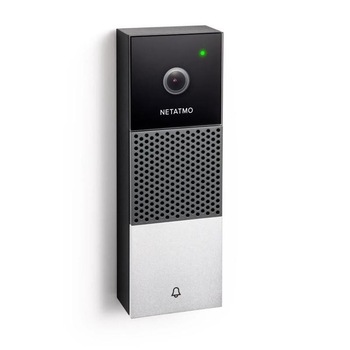 Sonerie usa Netatmo Smart Video Doorbell, Full HD, Weatherproof, LED infrarosu, WiFi, Negru/Argintiu Sonerie usa Netatmo Smart Video Doorbell, Full HD, Weatherproof, LED infrarosu, WiFi, Negru/Argintiu