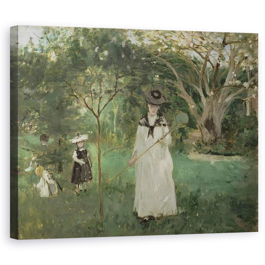 Tablou canvas - Berthe Morisot - Vanatoarea de fluture, 60 x 75 cm