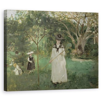 Tablou canvas - Berthe Morisot - Vanatoarea de fluture, 60 x 75 cm Tablou canvas - Berthe Morisot - Vanatoarea de fluture, 60 x 75 cm