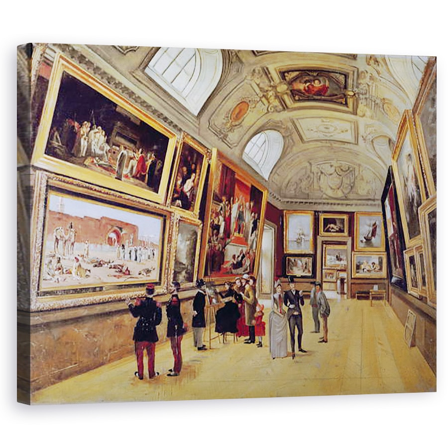 Tablou canvas - Scoala Franceza - Vedere de o camera in Musee du Luxembourg in Paris in 1883-85, 60 x 75 cm