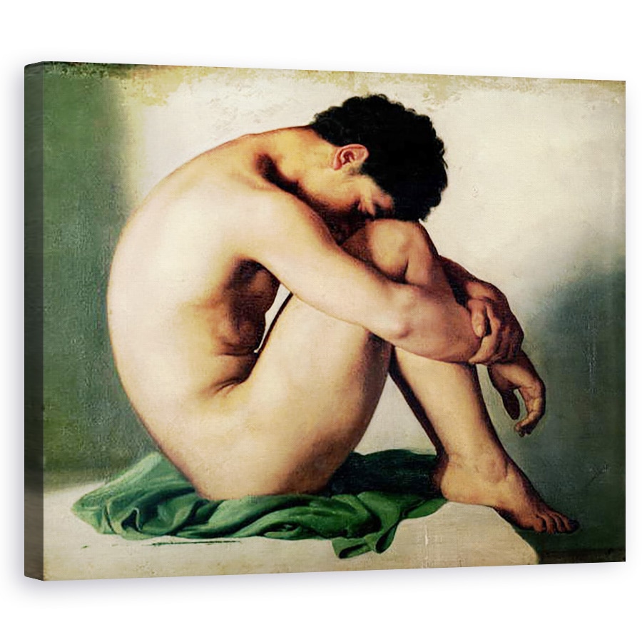 Tablou canvas - George Stubbs - Calul Lustre, 40 x 50 cm