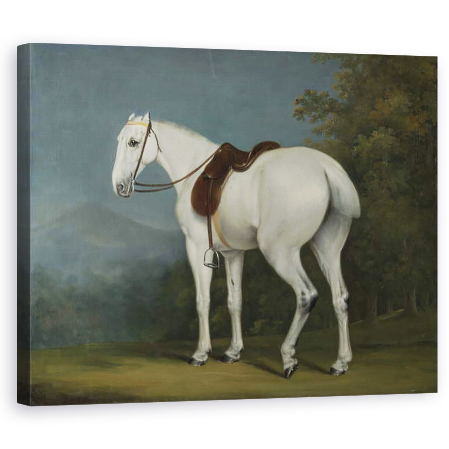 Tablou canvas - Jacques-Laurent Agasse - Vanatorul gri al unei doamne, 80 x 100 cm