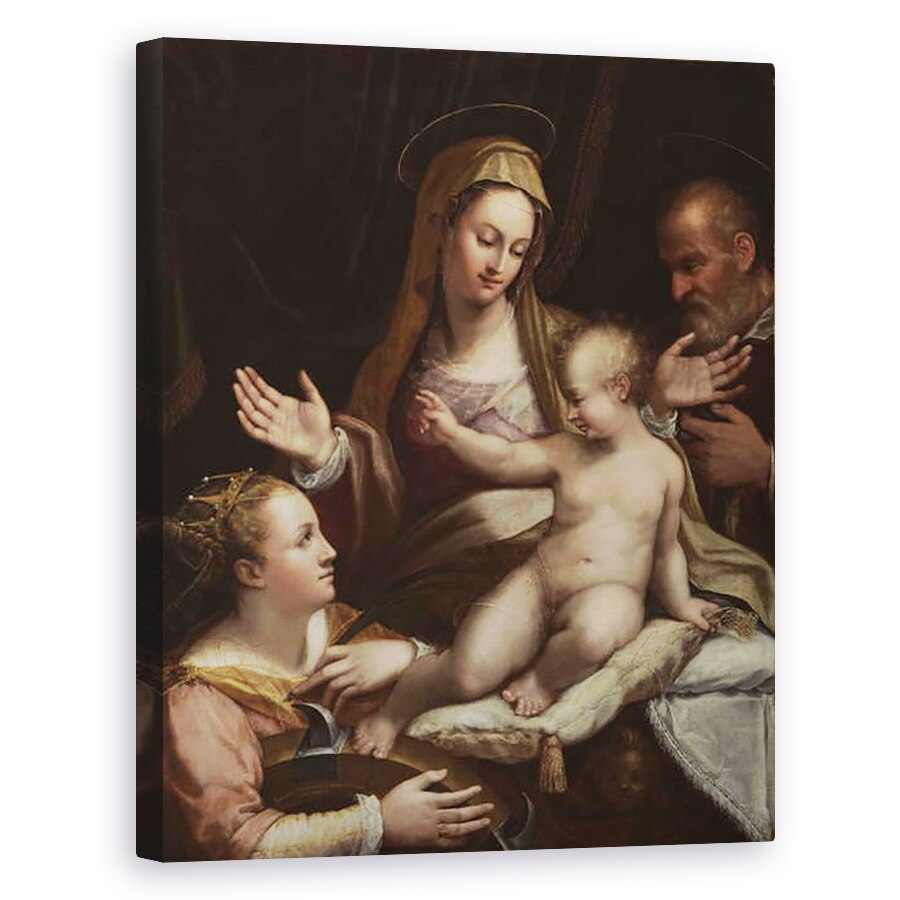 Tablou canvas - Lavinia Fontana - Sfanta Familie, 80 x 100 cm