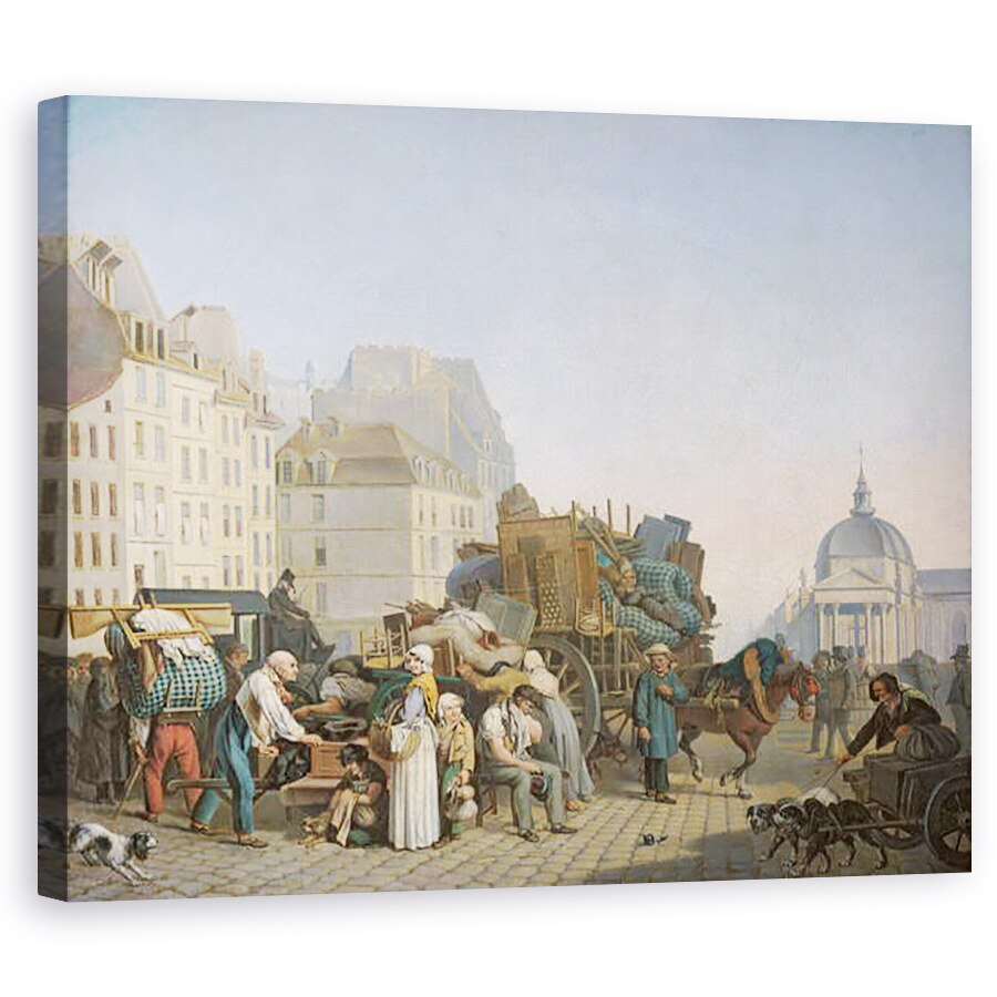 Tablou canvas - Lincoln Seligman - Fata, umbrela si un barbat, 40 x 50 cm