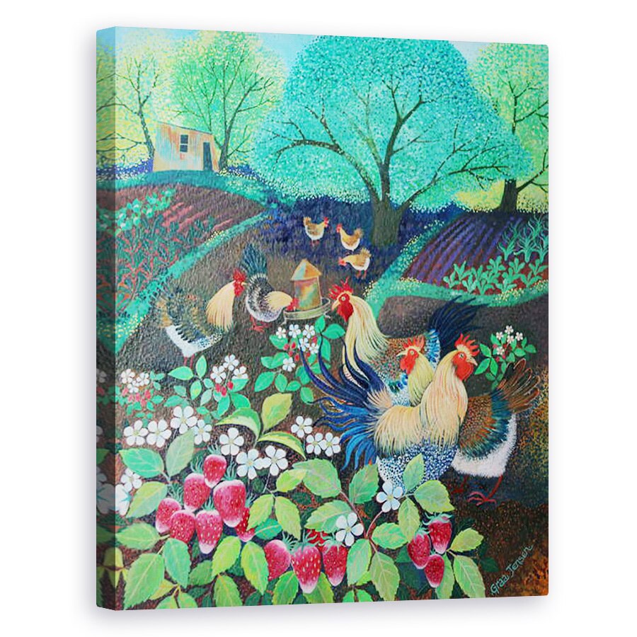 Tablou canvas - Lisa Graa Jensen - Petrecere gaina, 2016, 60 x 75 cm