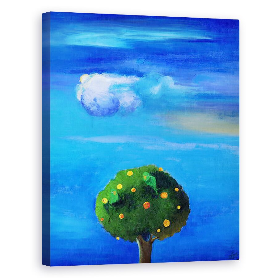 Tablou canvas - Nancy Moniz Charalambous - Captuseala de argint peste copacul portocaliu, 2012, 60 x 75 cm