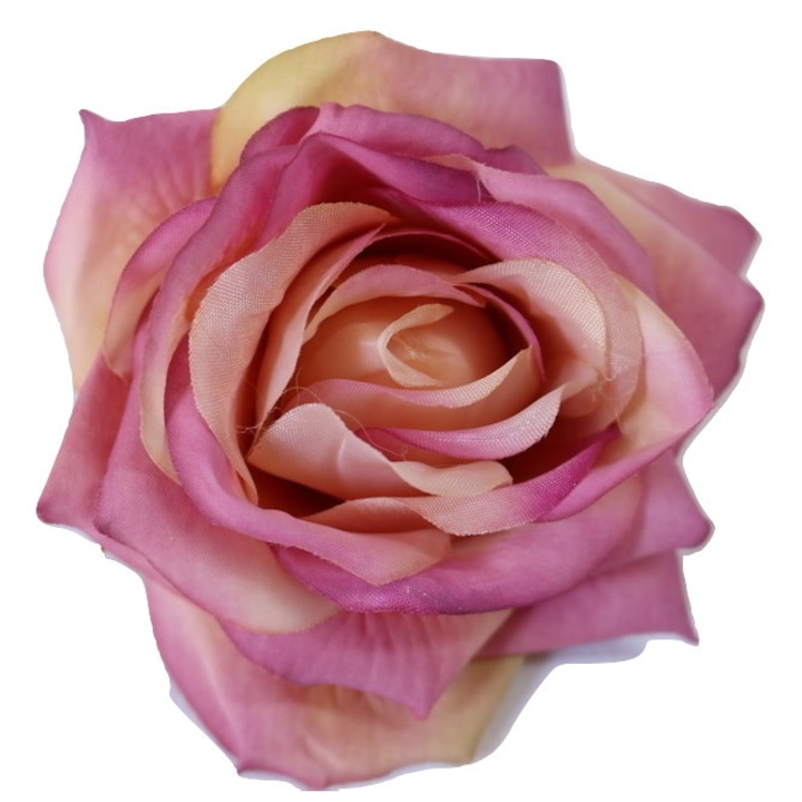 Set 12 x cap trandafiri, roz, 10.5 cm