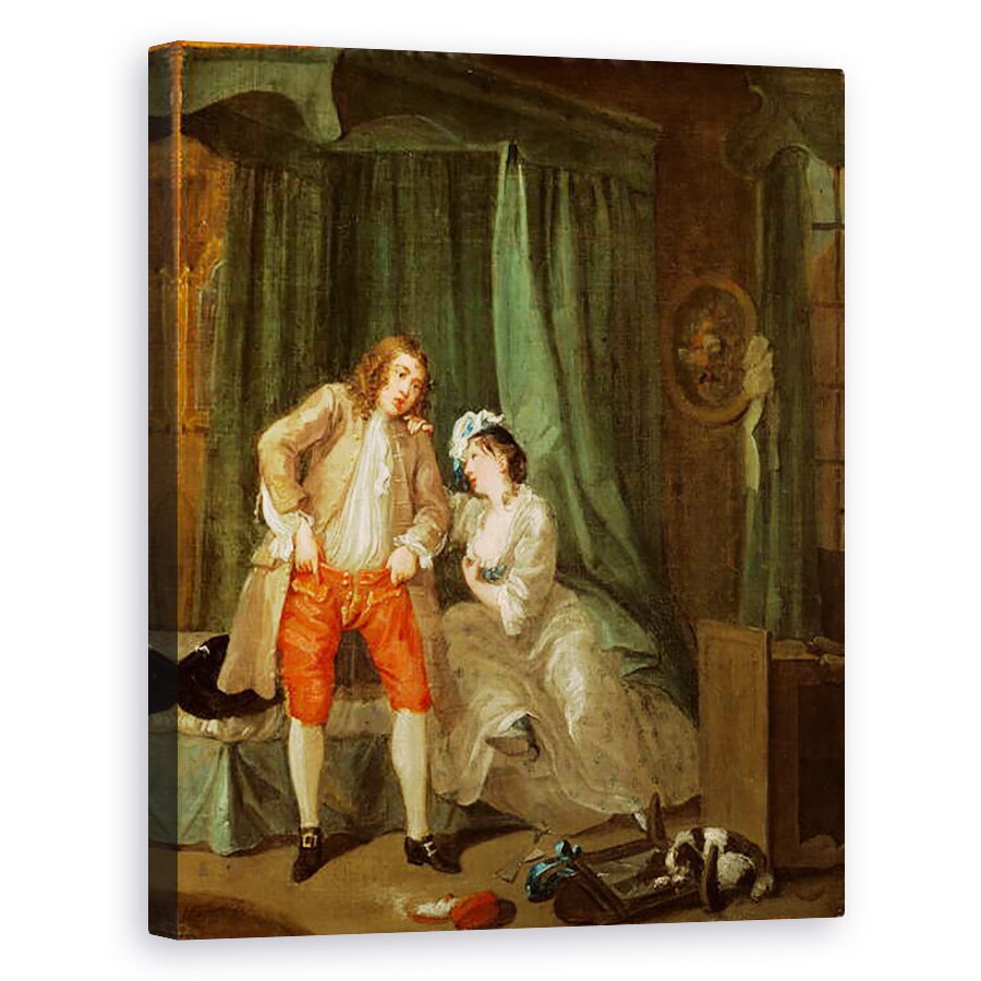 Tablou canvas - William Hogarth - Pereche, baiat si fata, 40 x 50 cm