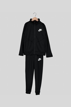 Nike, Trening cu detalii logo Core, Negru, 147-158 CM Standard Nike, Trening cu detalii logo Core, Negru, 147-158 CM Standard