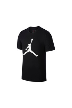 Nike, Tricou de bumbac cu imprimeu logo Jumpman, Negru