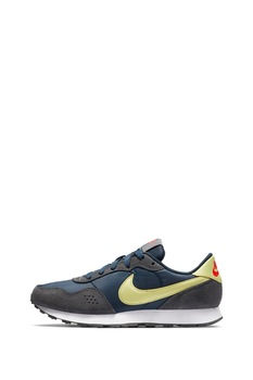 Nike, Pantofi sport cu insertii de piele intoarsa Valiant, Albastru/Gri inchis Nike, Pantofi sport cu insertii de piele intoarsa Valiant, Albastru/Gri inchis