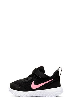 Nike, Pantofi sport cu velcro Revolution 5, Negru, 17 EU Nike, Pantofi sport cu velcro Revolution 5, Negru, 17 EU