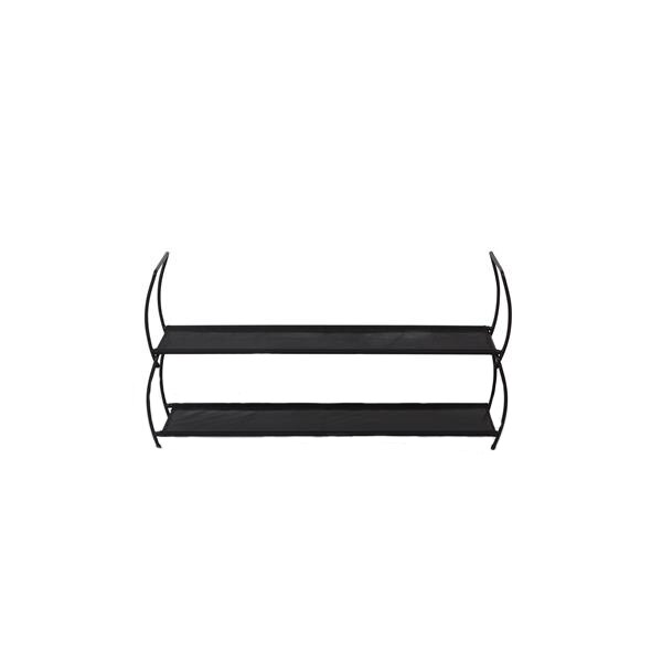 Suport pentru incaltaminte negru, metal, Imelda