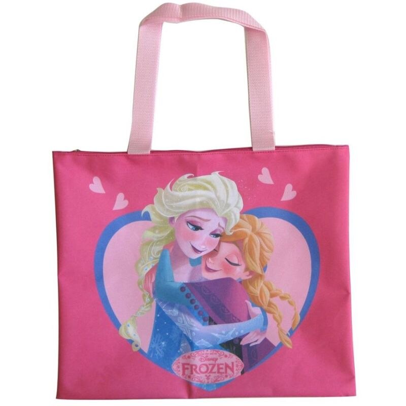 Geanta plaja Frozen Anna Elsa Roz