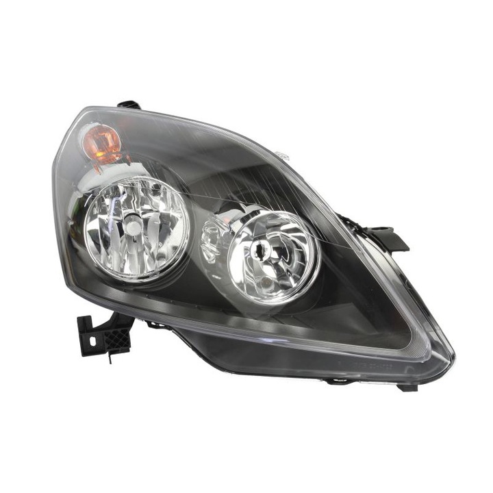 Far fata dreapta negru electric (cu motor electric) bec H1/H7 ,carcasa negru Opel Zafira din 2005-